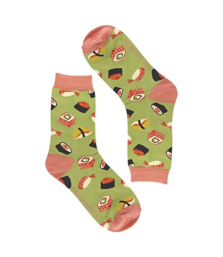 Ladies Sushi Novelty Patterned Bamboo Socks