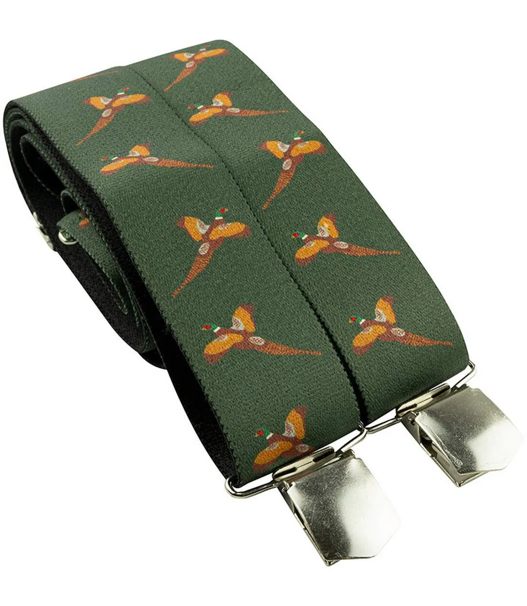 Bretelles Motif/style Faisan Taille Unique Vert Marron Jack Pyke-3