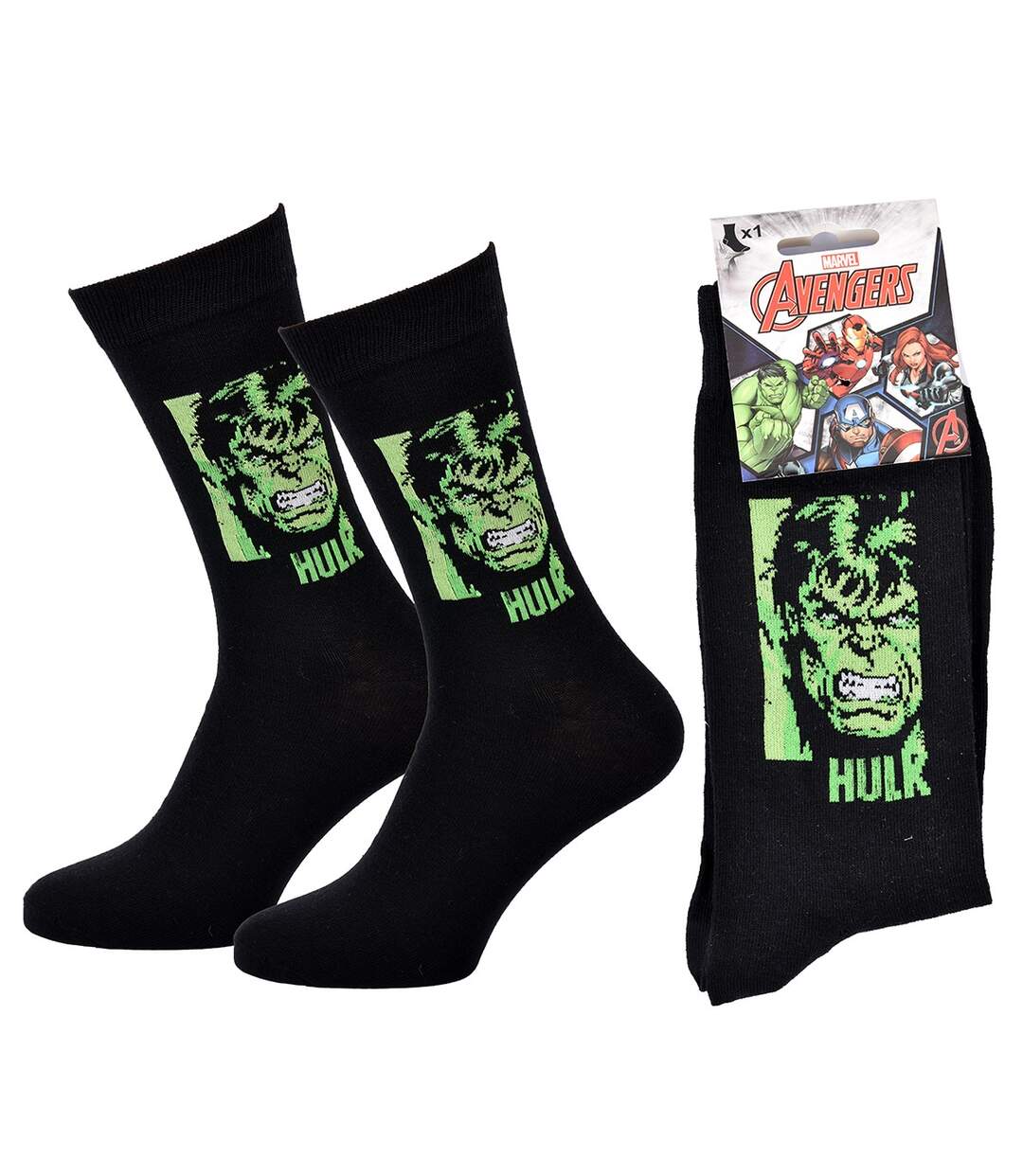 Chaussettes Pack Cadeaux Homme SUPERHEROS HULK24-3