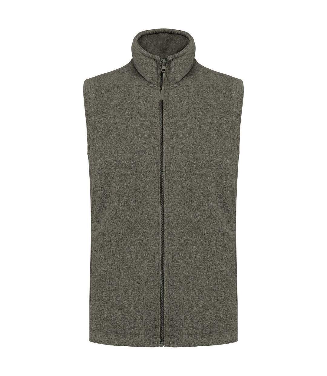 Gilet sans manches micro polaire homme - K913 - vert heather-1