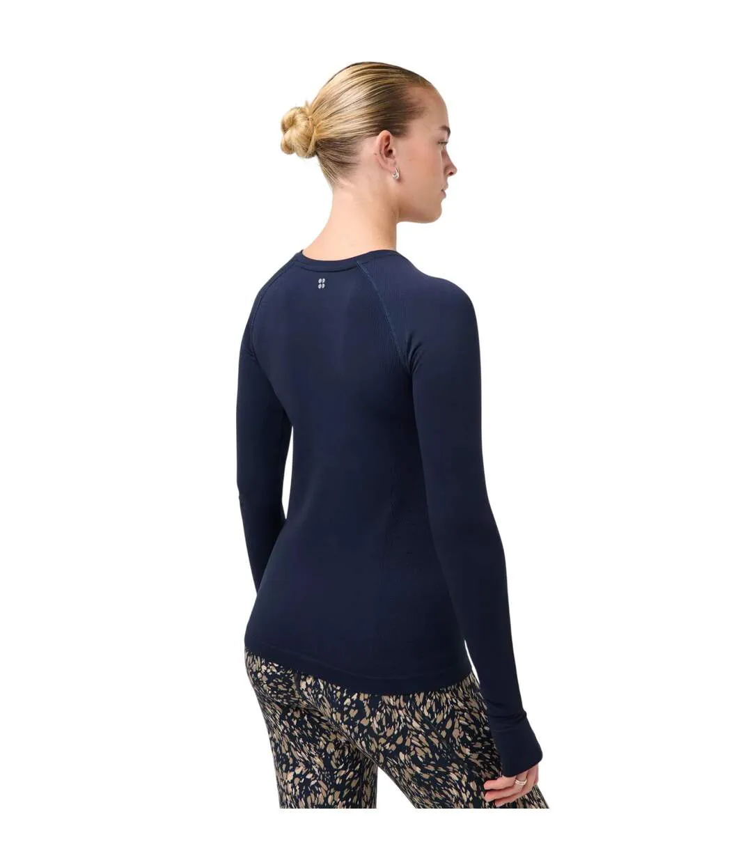 Haut Manches Longues Femme Bleu Marine Foncé Sweaty Betty-3