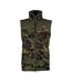 Mens Sherpa Fleece Gilet Green Brown Speero-1