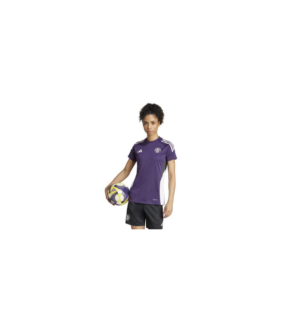 Haut De Survêtement Entraînement Motif/style Manchester United Fc 2025/2026 Femme Violet Adidas-1