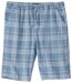 Men's Blue Relaxed Checked Shorts