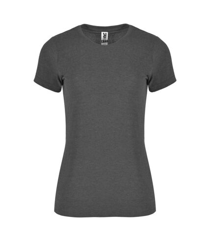 T-shirt fox femme noir Roly