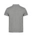 Unisex Adult Single Jersey Polo Shirt Grey Melange Clique-2