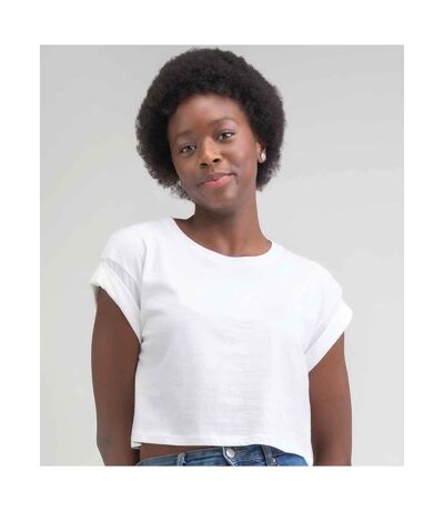 T-shirt Court Femme Blanc Mantis