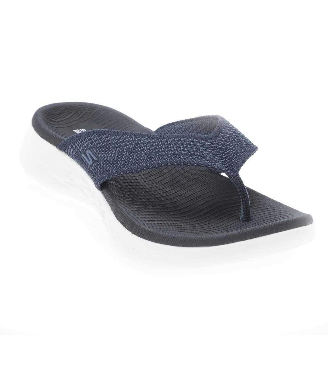 Womens/ladies on-the-go 600 flourish sandals navy Skechers-1