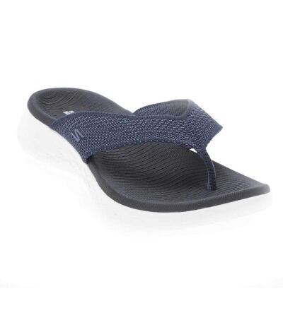 Womens/ladies on-the-go 600 flourish sandals navy Skechers