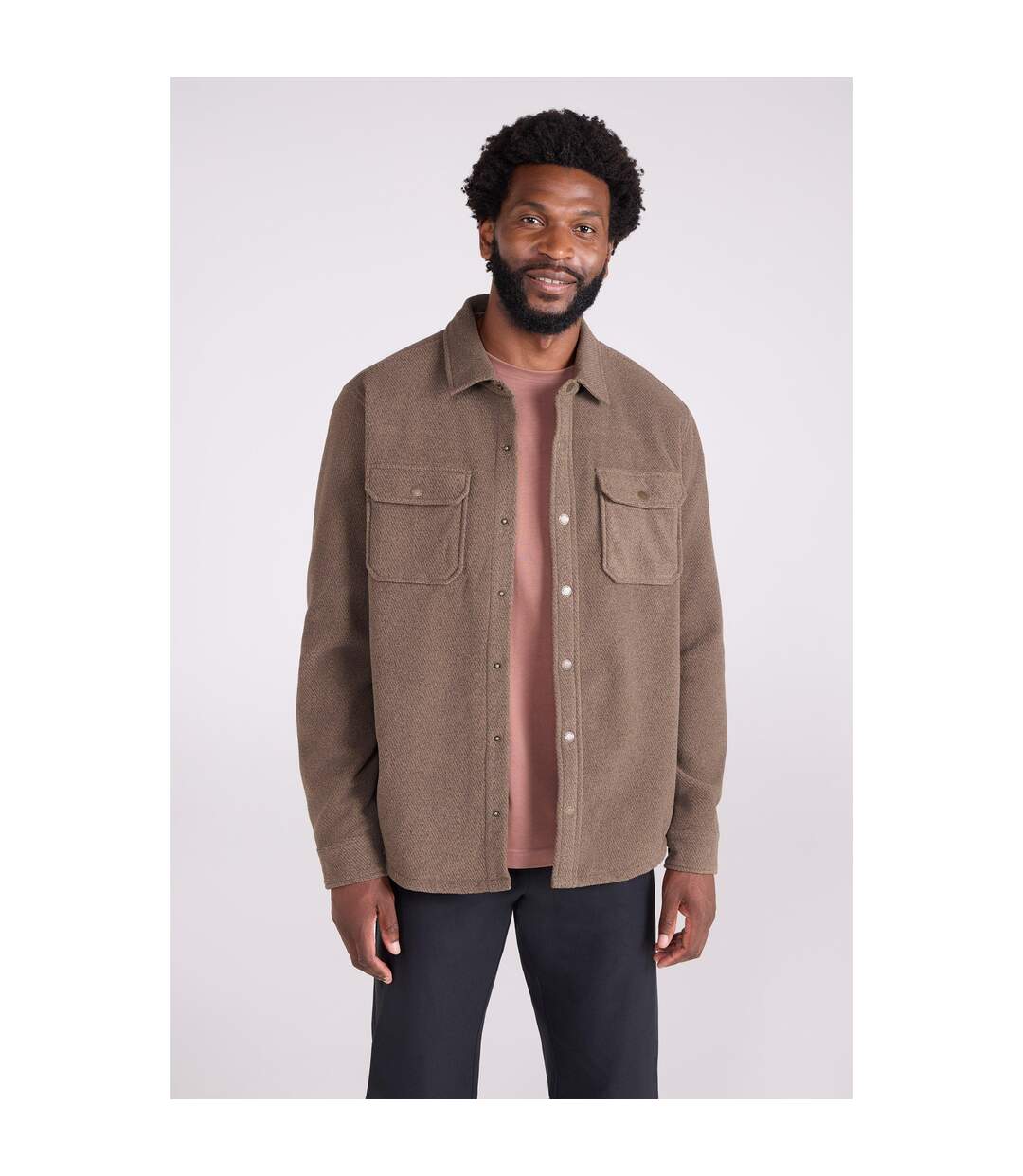 Chemise Dresden Homme Marron Foncé Mountain Warehouse-1