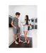Comfy Co Mens Elasticated Lounge Shorts (Charcoal) - UTRW5320