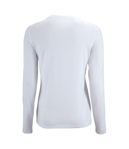 SOLS Womens/Ladies Imperial Long Sleeve T-Shirt (White) - UTPC2906