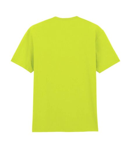 Mens Cotton Lightweight T-shirt Safety Green Gildan