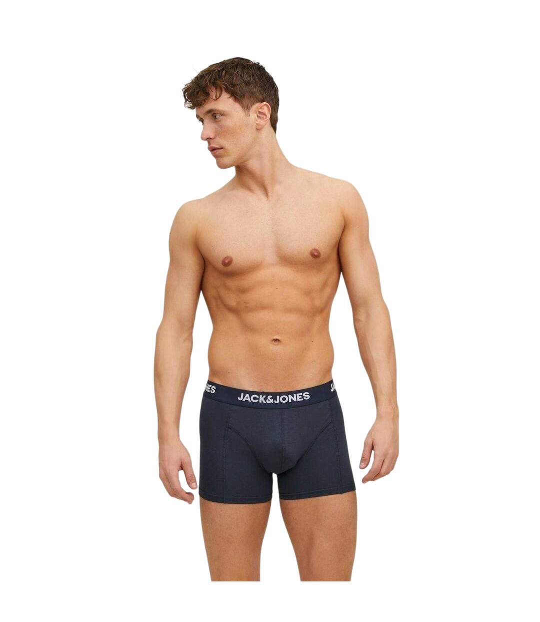 Lot De 3  Boxers Anthony Homme Noir Bleu Marine Gris Jack And Jones-4