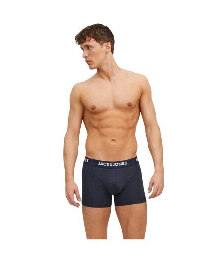 Lot De 3  Boxers Anthony Homme Noir Bleu Marine Gris Jack And Jones