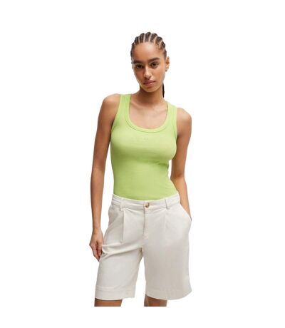 Womens/ladies c_ematite slim tank top green Boss