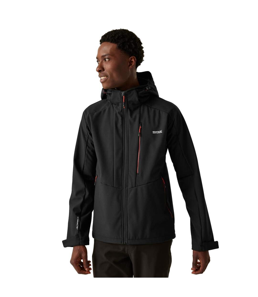 Veste softshell hewitts homme noir / ocre rouge Regatta Regatta