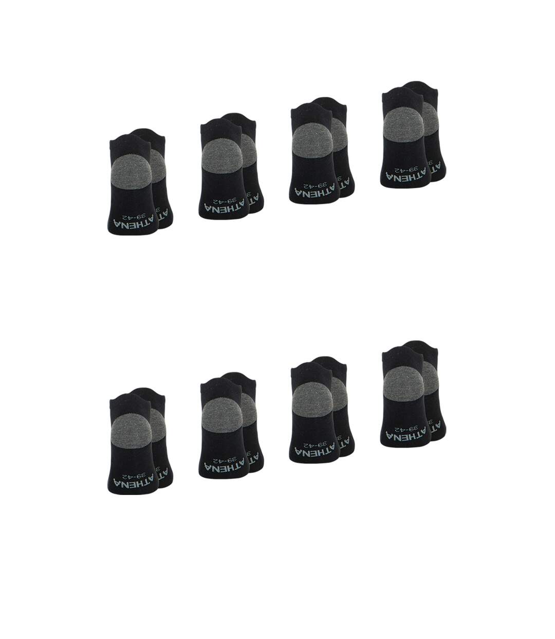 Lot de 8 paires de socquettes homme Ecopack sport Athena-3