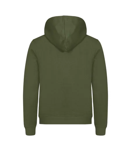 Sweat À Capuche Miami Adulte Vert Militaire Clique