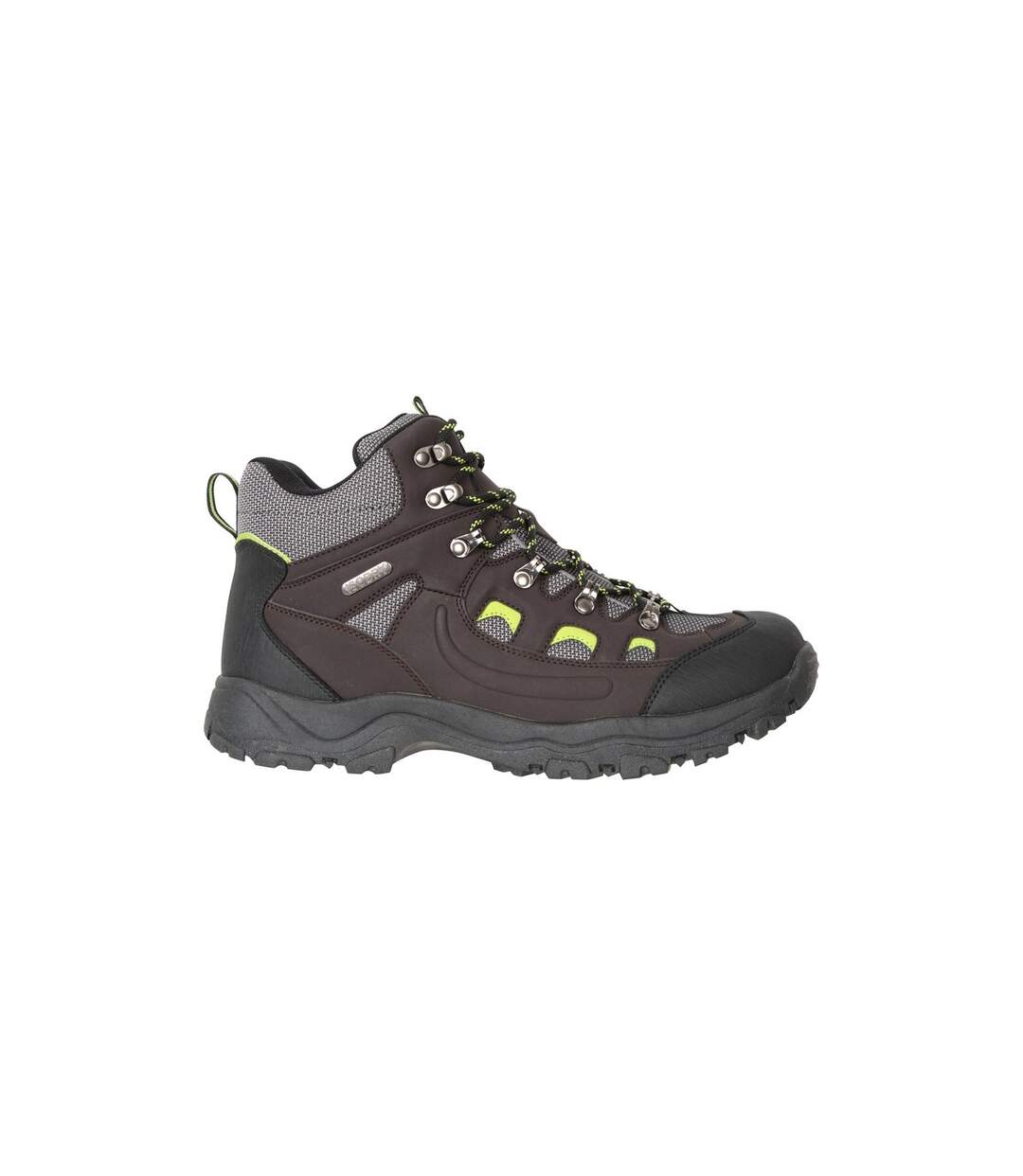 Mens Adventurer Waterproof Hiking Boots Brown Mountain Warehouse-4