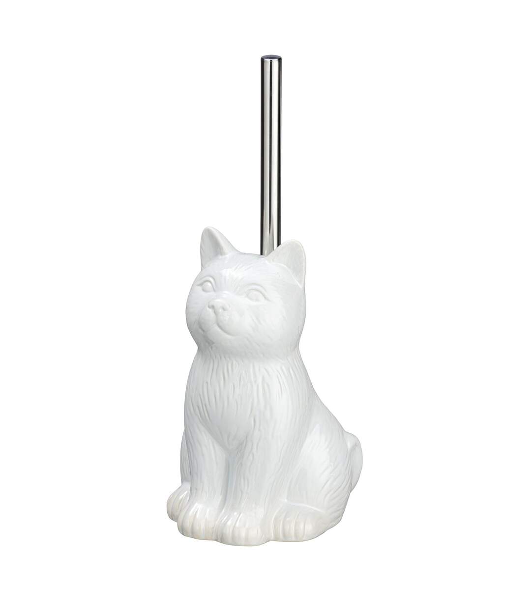Brosse WC Cat en céramique - Blanc-3