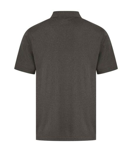 Mens coolplus polo shirt heather charcoal Henbury