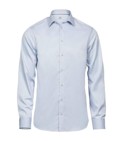 Tee Jays Mens Luxury Slim Fit Long Sleeve Oxford Shirt (Light Blue) - UTPC3485