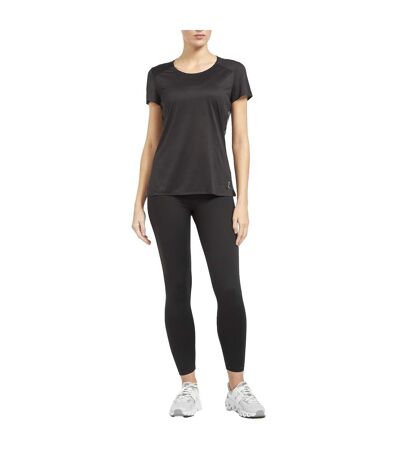 Womens/ladies Performance T-shirt Black On Running