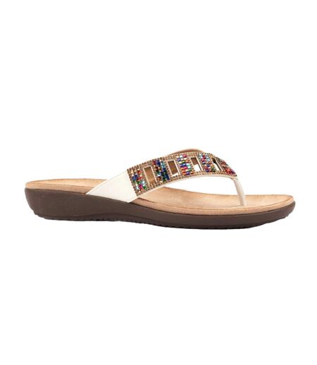 Sandales Abigail Femme Blanc Lunar