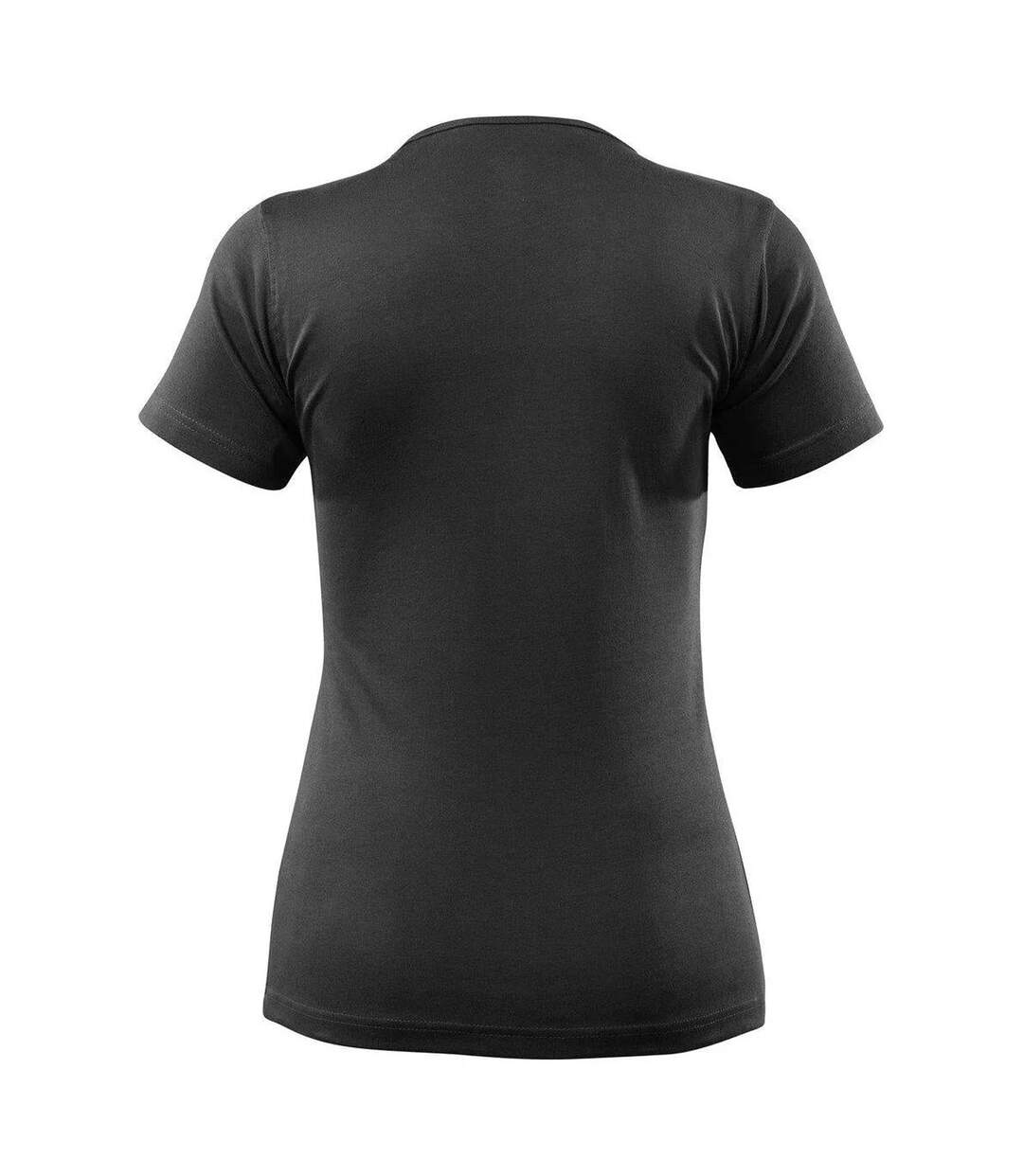 Womens/ladies Crossover Nice T-shirt Black Mascot-2