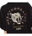 T-shirt femme col rond avec imprimé devant et dos pailletée Tiger Vondutch-4