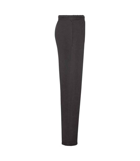 Mens Open Hem Jogging Bottoms Black Fruit Of The Loom