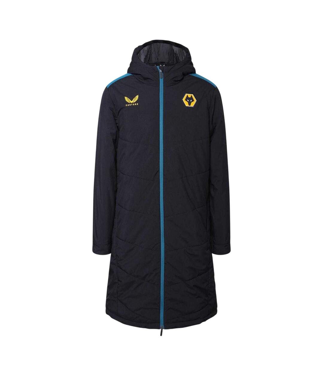 Anorak Motif/style Wolverhampton Wanderers Fc Homme Noir Noir Castore-1