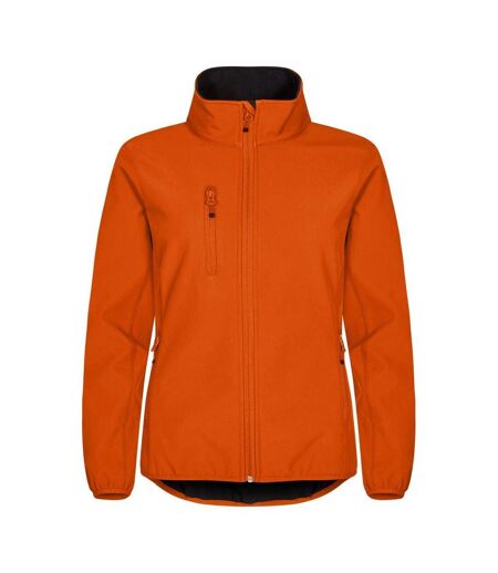 Veste Softshell Classic Femme Orange Sang Clique