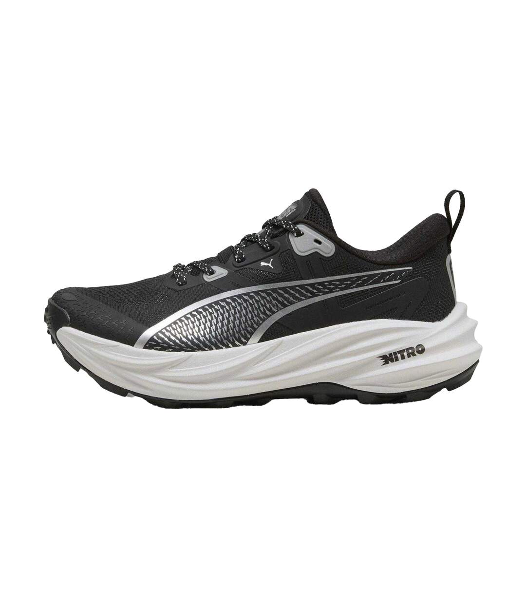 Womens/ladies Voyage Nitro 4 Off Road Shoes Black Silver Puma-2