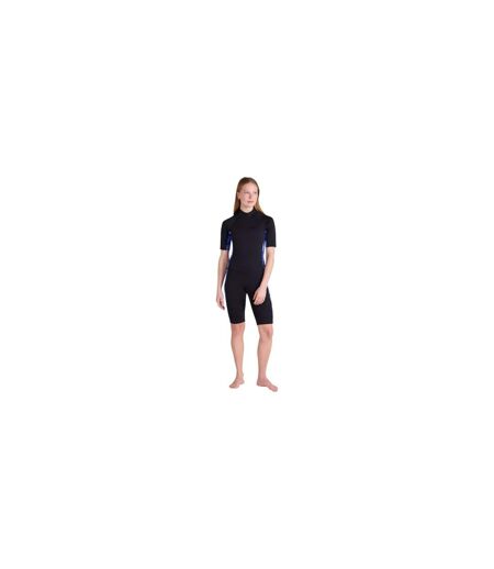 Womens/ladies Shorty Printed Wetsuit Purple Mountain Warehouse
