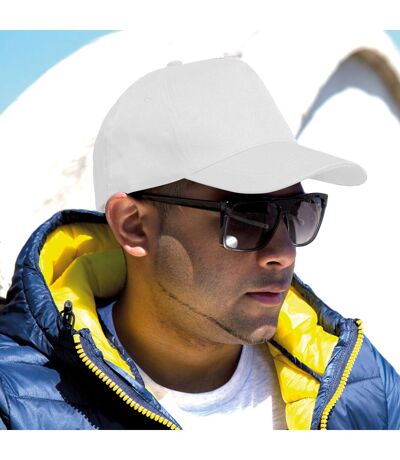Result Unisex Core Boston 5 Panel Printers Baseball Cap (Pack of 2) (White) - UTBC4231