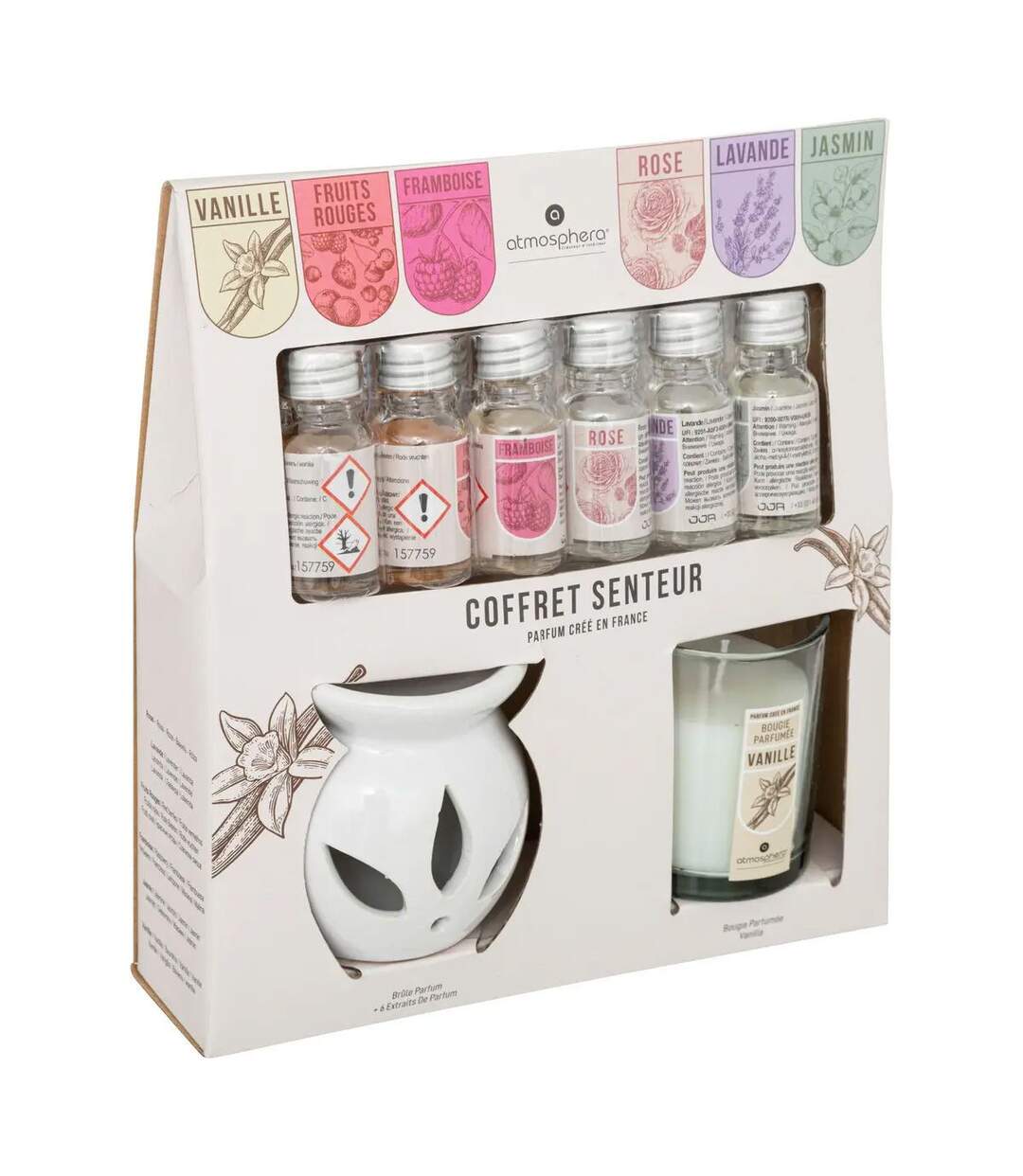 Coffret Senteur 8 Pièces Bien-être 20cm Jasmin-1