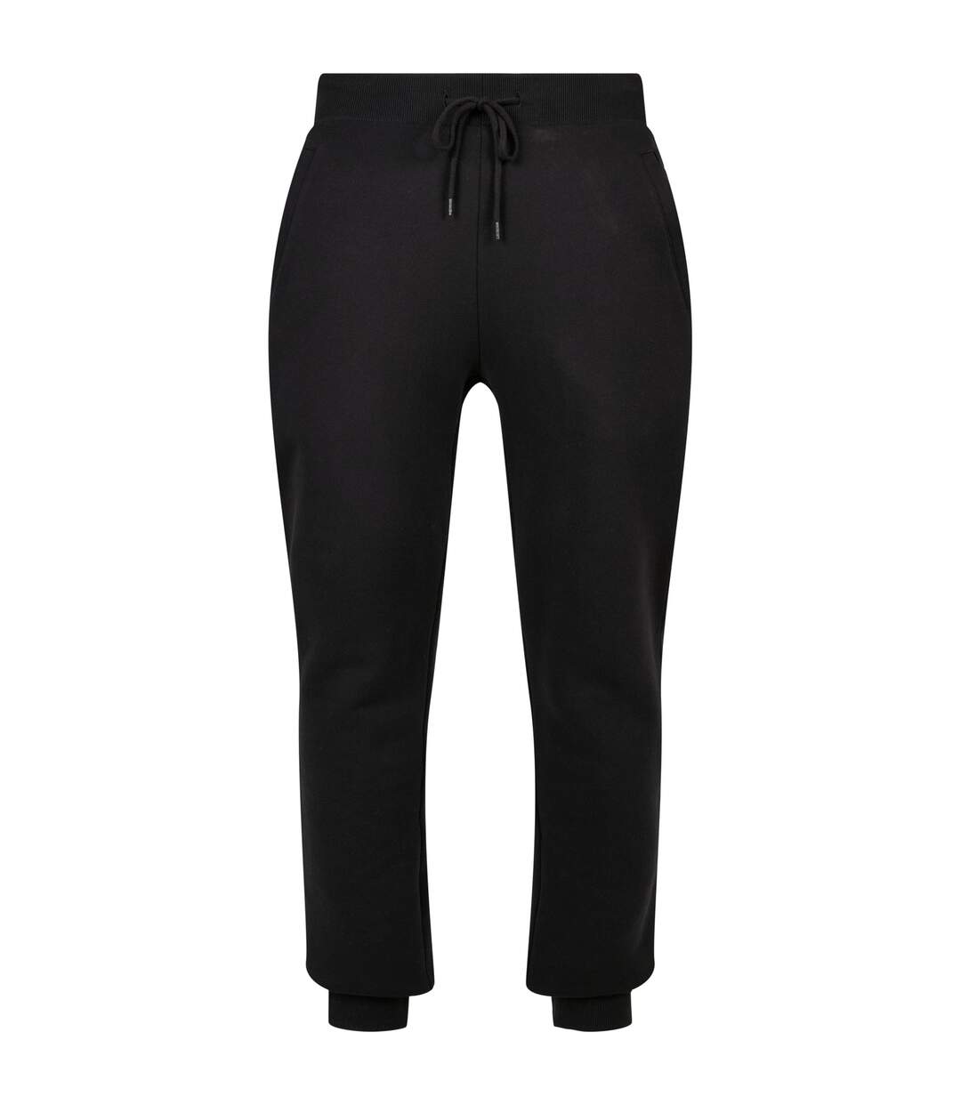 Unisex Adult Basic Organic Cotton Sweatpants Black Build Your Brand-1