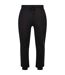 Unisex Adult Basic Organic Cotton Sweatpants Black Build Your Brand-1