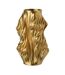 Vase Déco en Porcelaine Impression 3D 41cm Doré-1