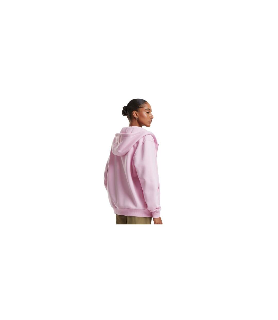 Sweat À Capuche Duveteux Femmes/ladies Rose Tendre Build Your Brand-4