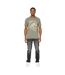 T-shirt Skullmatic Homme Olive Foncé Duck And Cover-4