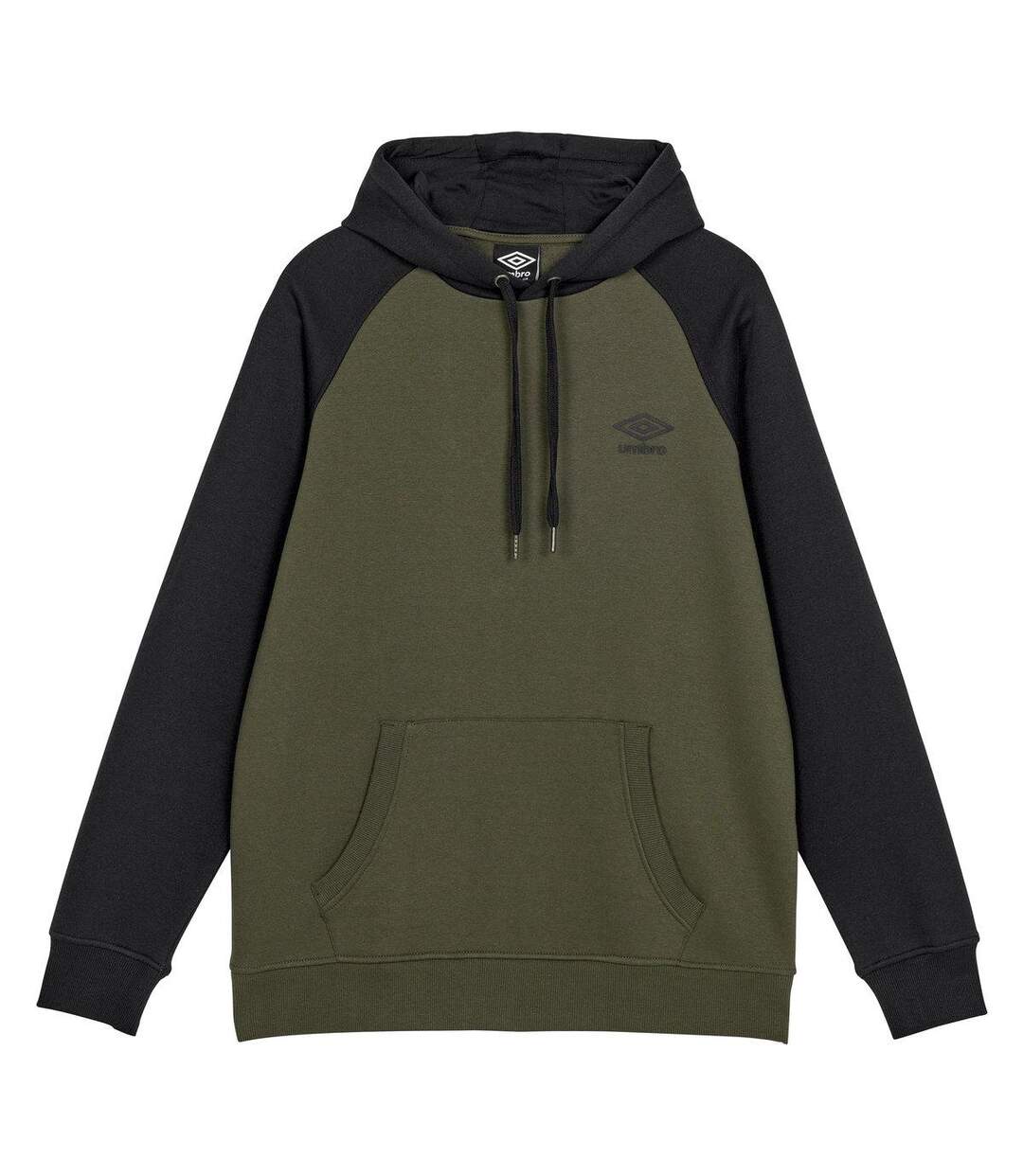 Umbro Mens Core Raglan Hoodie (Ecru/Grey Marl)