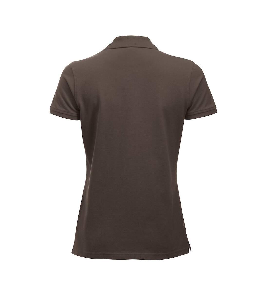 Womens/ladies marion polo shirt dark mocha Clique