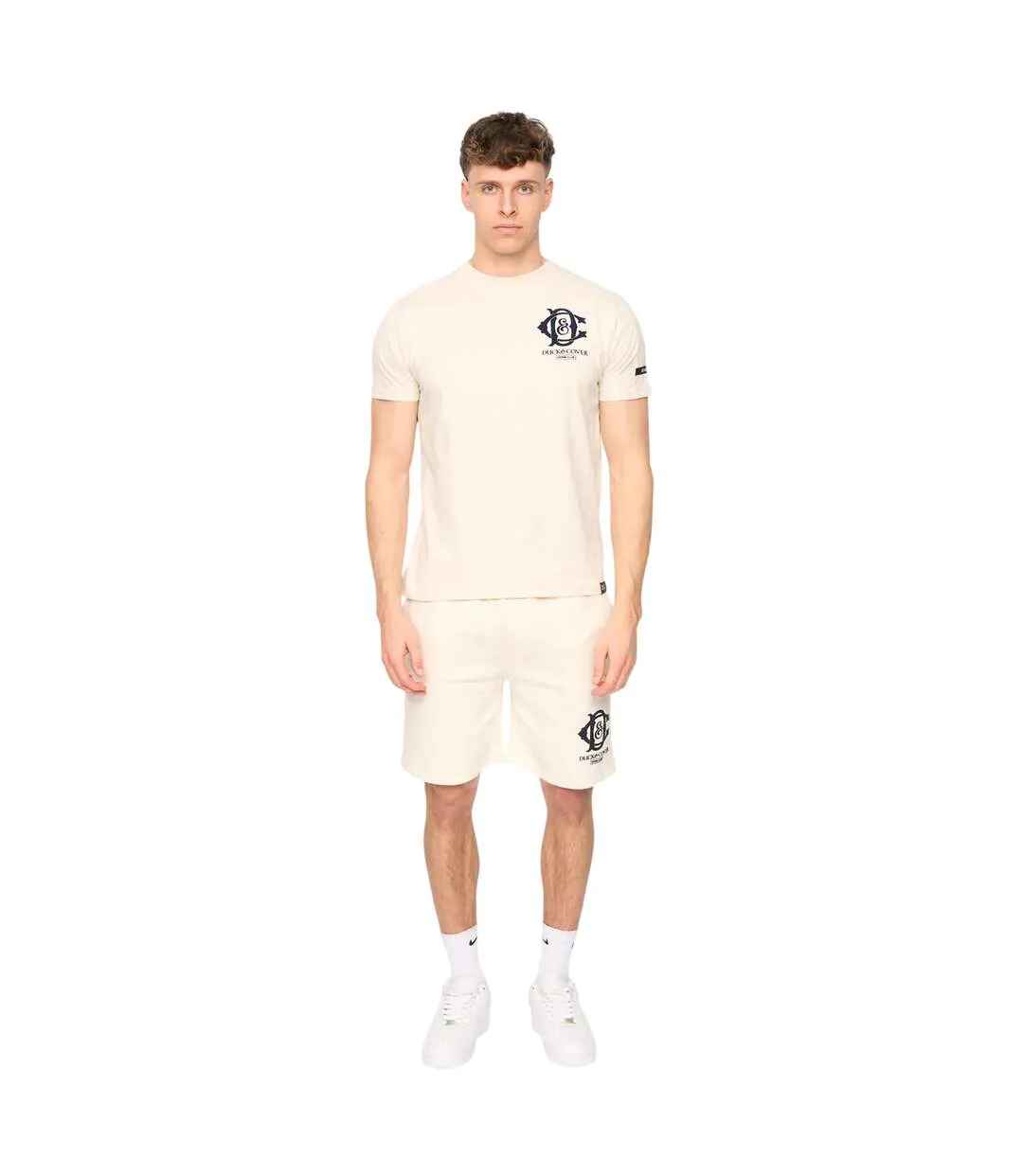 T-shirt Décontracté Motif/style Logo Randolph Homme Beige Gris Duck And Cover-4