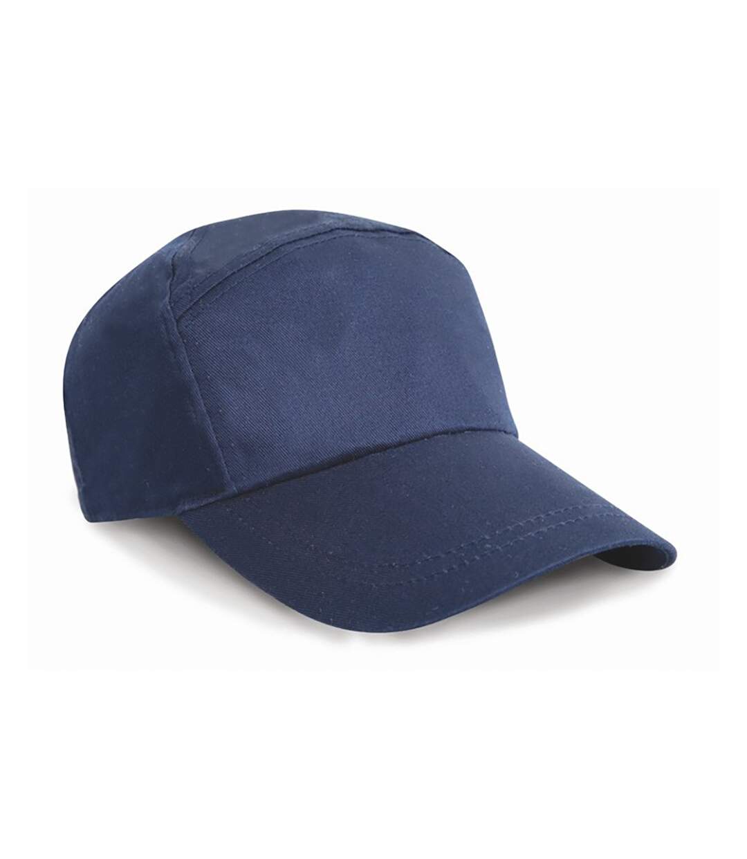 Casquette unie à sept panneaux mixte bleu marine Result-1