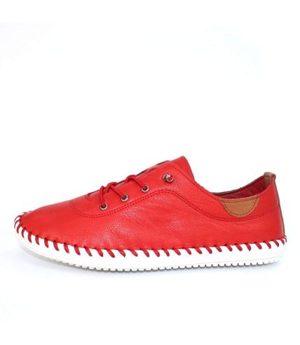 Tennis st ives femme rouge Lunar