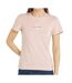 T-shirt rose femme calvin klein jeans monologo slim-1