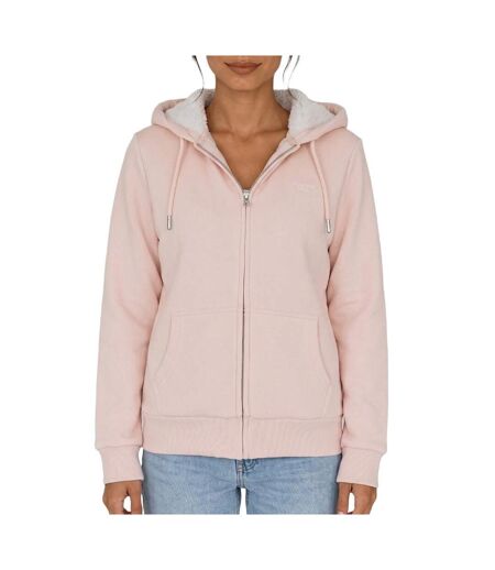 Sweat rose clair femme superdry signature